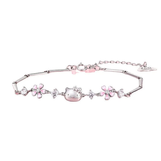 Hello Kitty Flower charm bracelet bracelet